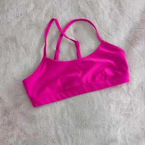 ALO Yoga Vibrant Pink Sports Bra, Size S